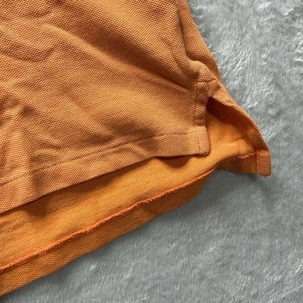 Polo Ralph Lauren Boys XL Orange Polo Shirt Green Pony Sunfaded Casual Preppy